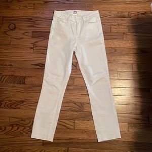 Paige white denim ankle skinny jeans size 26